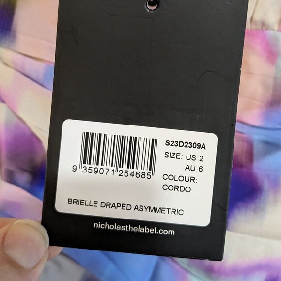 Nicholas Brielle Draped Asymmetric Gown - Picture 6 of 15